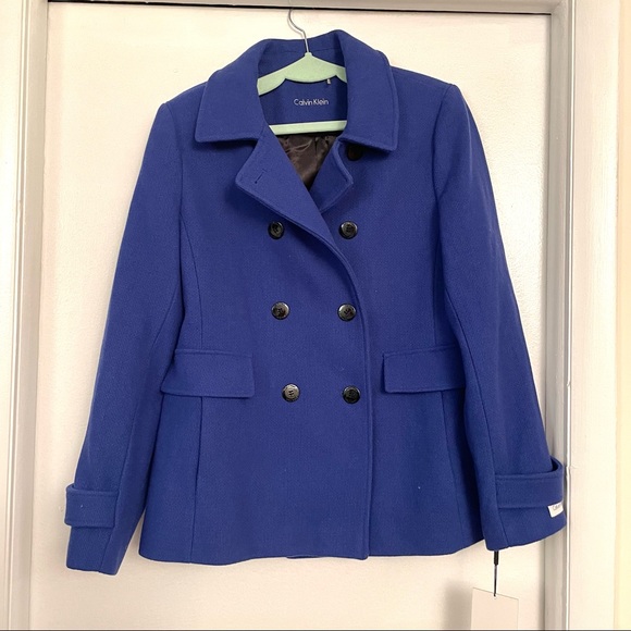 Calvin Klein Double Breasted Peacoat NWT - Picture 4 of 10